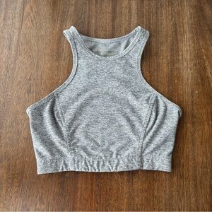 Outdoor Voices Heather Gray Crop Top Sports Bra